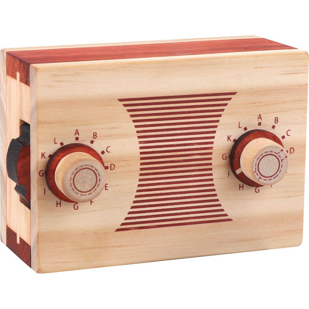 Vintage Radio Puzzle Box | Wooden Puzzle Box