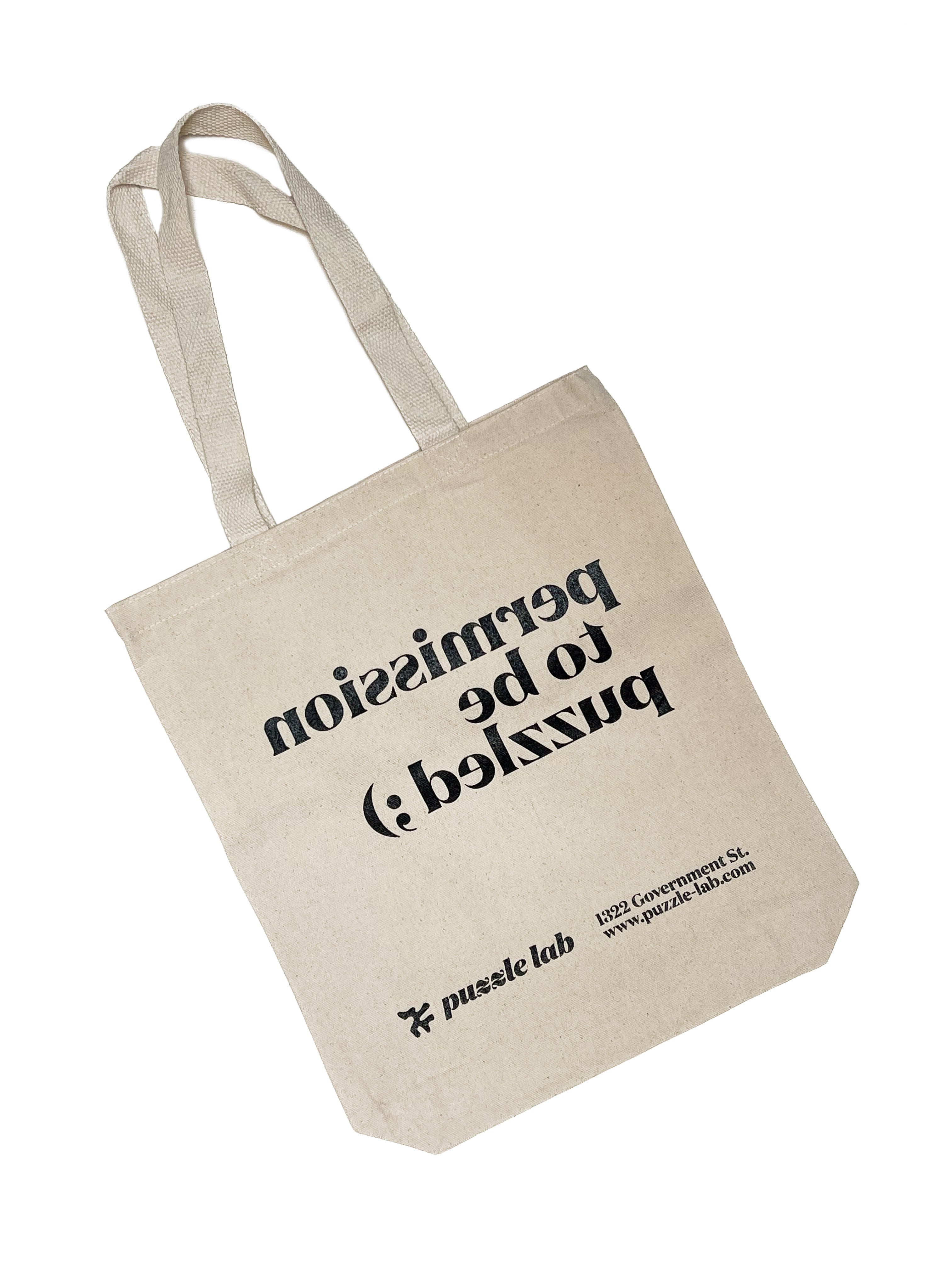 "Permission to be Puzzled" Tote Bag