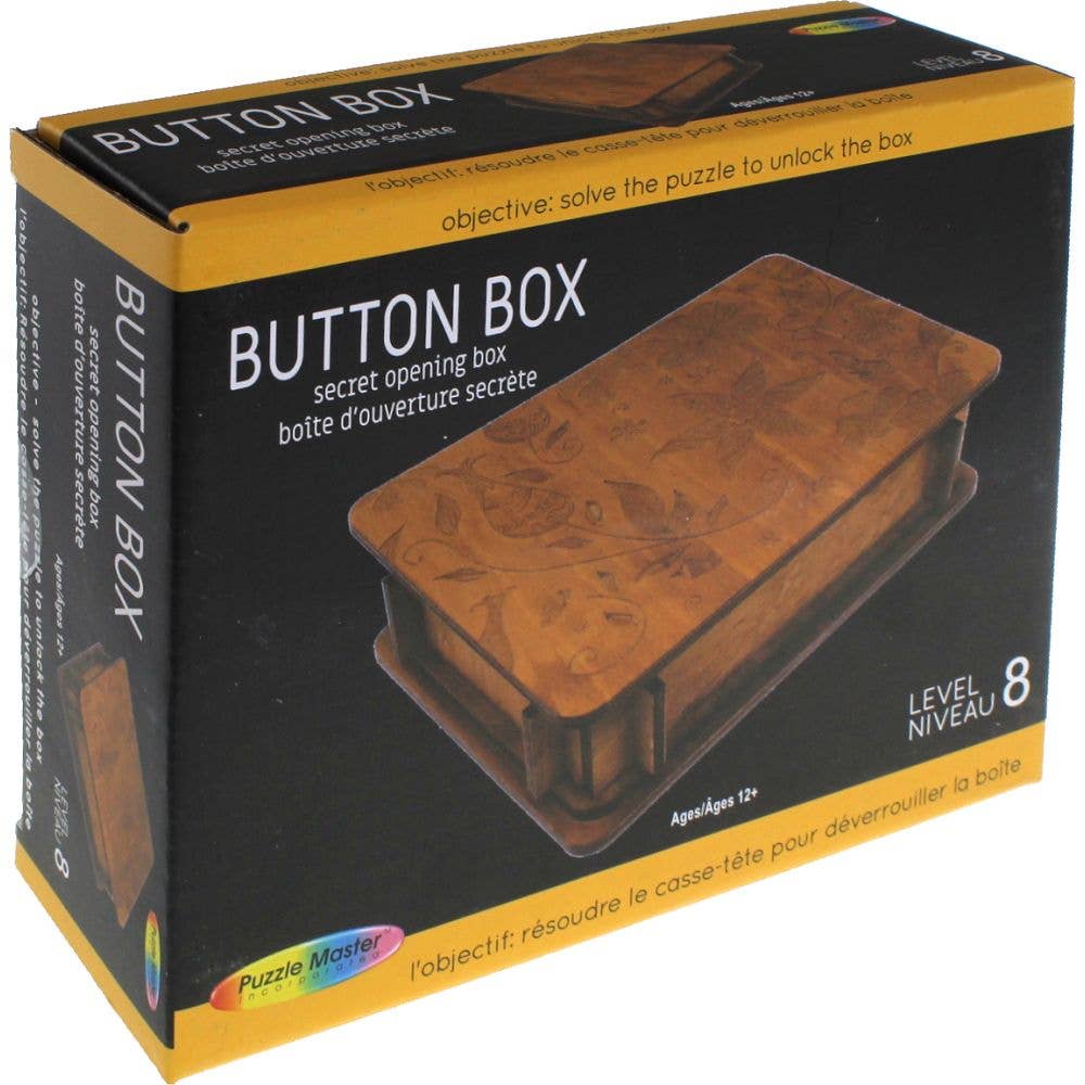 Button Puzzle Box | Wooden Puzzle Boxes