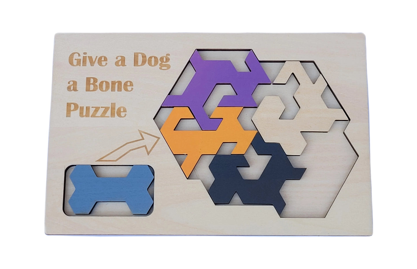 Give A Dog A Bone Wooden Brainteaser Puzzle