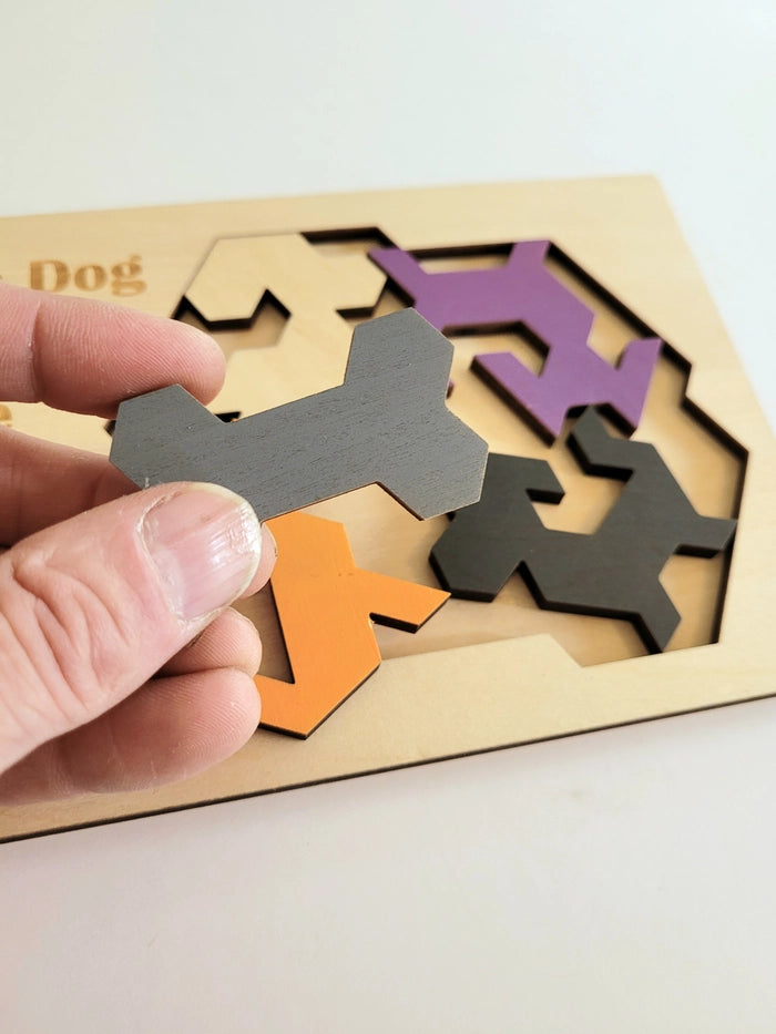 Give A Dog A Bone Wooden Brainteaser Puzzle